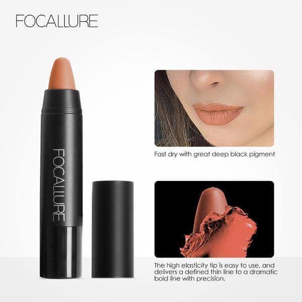 Matte Lips Crayon | Human Hair Wigs & Focallure | Klex Beauty