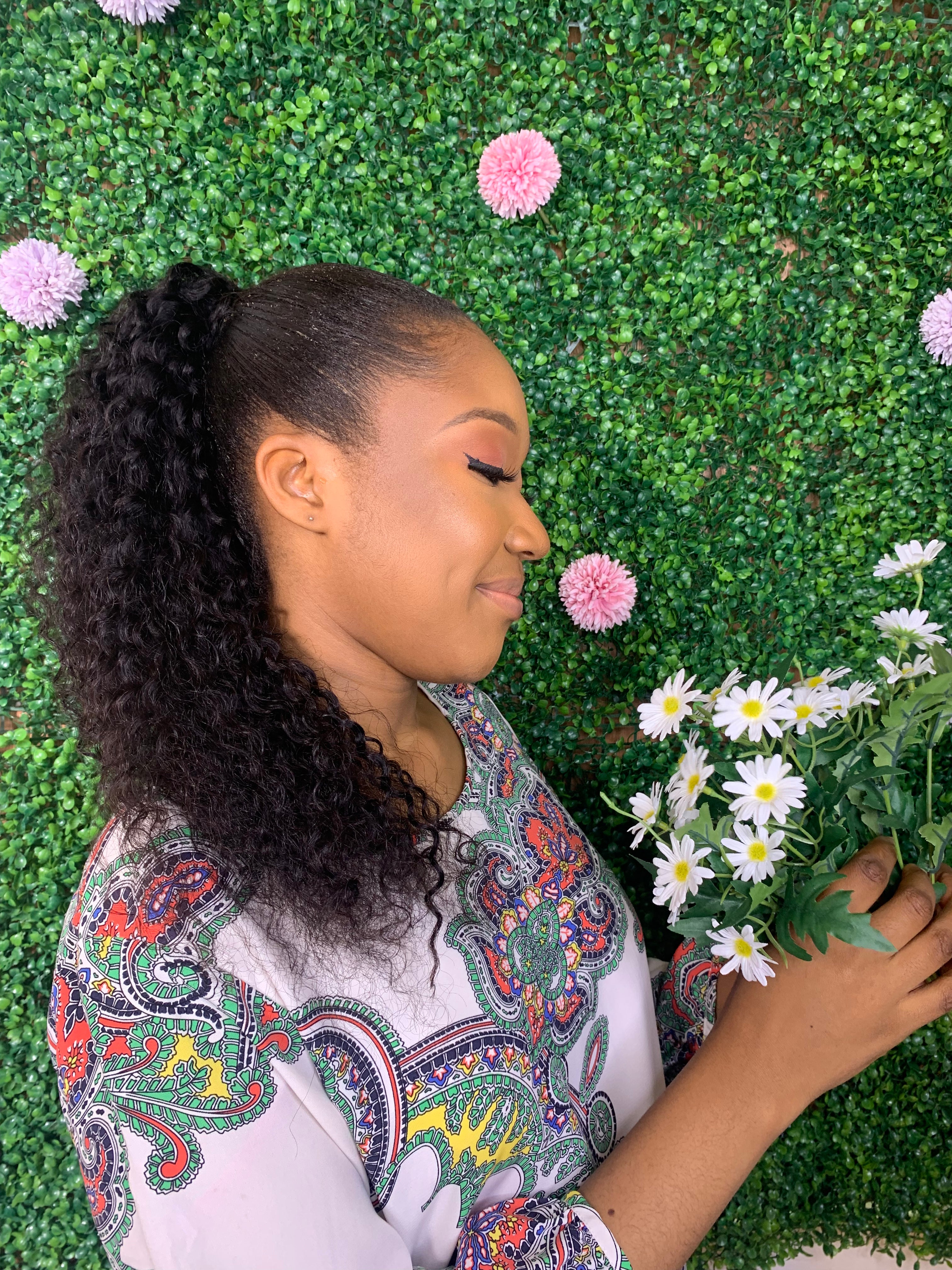 Curly Ponytail | Human Hair Wigs & Focallure | Klex Beauty