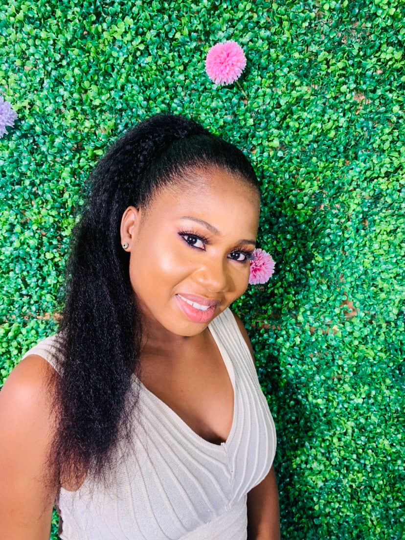 Kinky Blowout Ponytail | Human Hair Wigs & Focallure | Klex Beauty