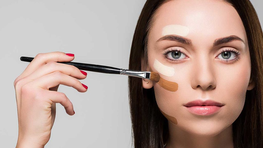 How to apply make-up on dry skin
