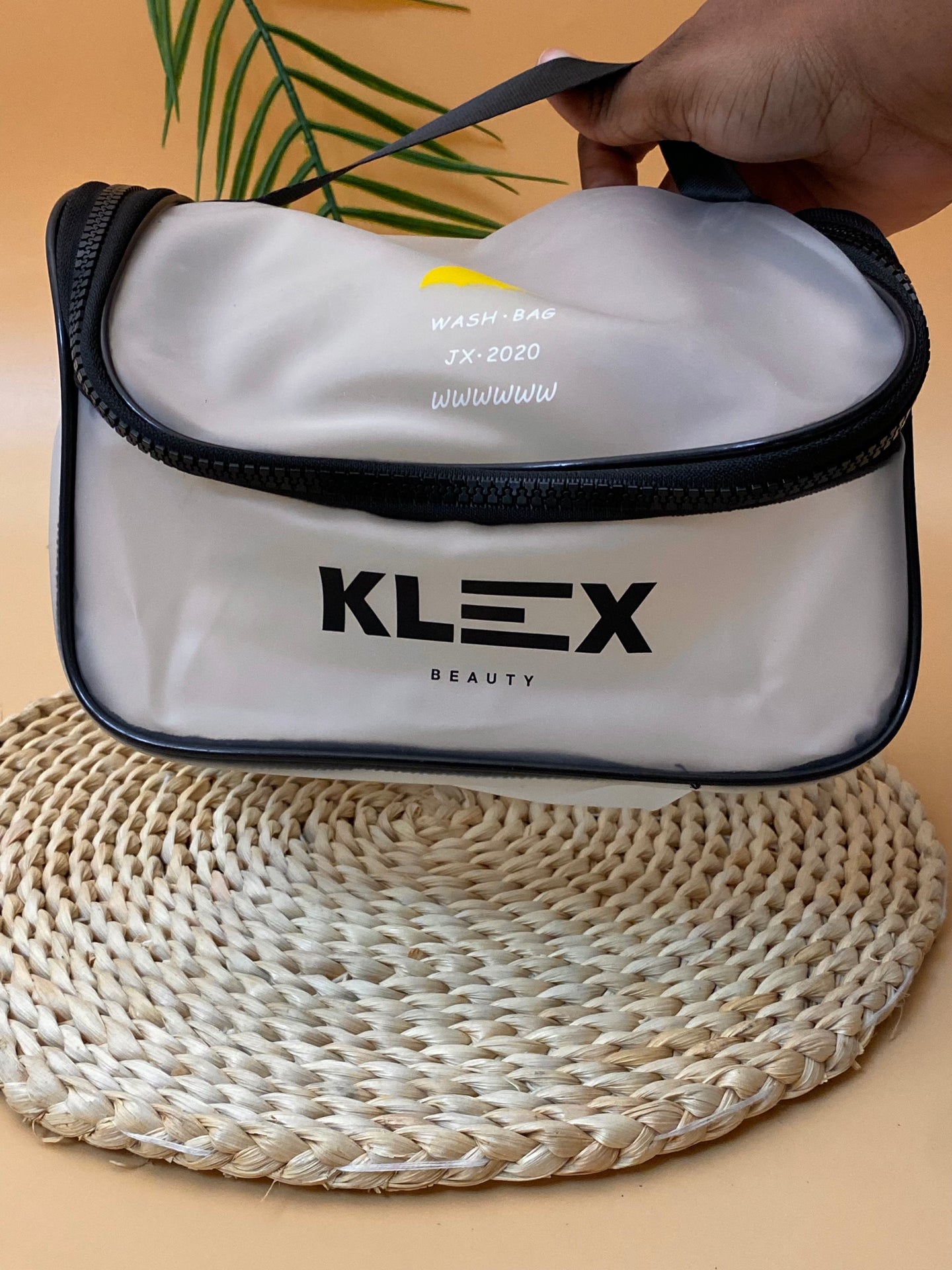 KLEX TRANSLUCENT MAKE UP BAG - LARGE CURVED