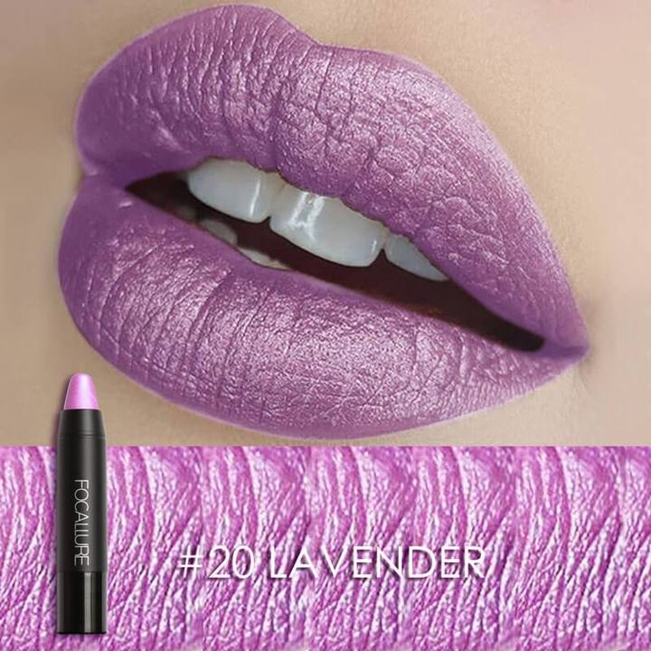 Metallic Lips Crayon  | Human Hair Wigs & Focallure | Klex Beauty