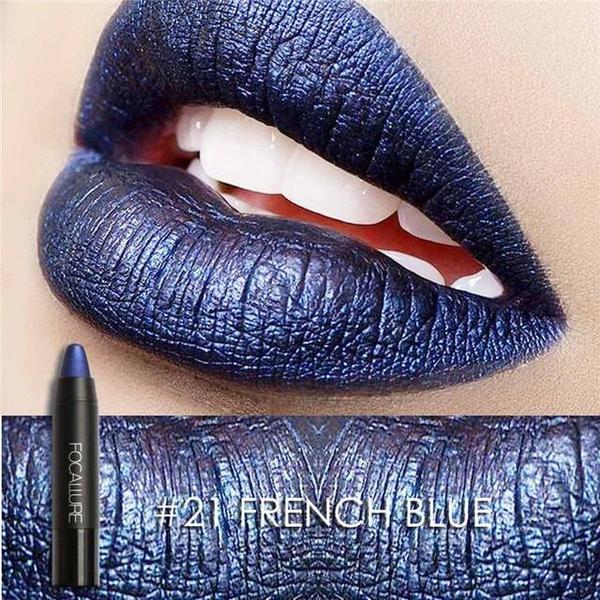 Metallic Lips Crayon  | Human Hair Wigs & Focallure | Klex Beauty