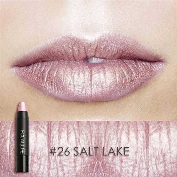 Metallic Lips Crayon  | Human Hair Wigs & Focallure | Klex Beauty
