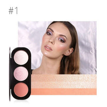 Load image into Gallery viewer, Blush and Highlighter Palette | Human Hair Wigs &amp; Focallure | Klex Beauty